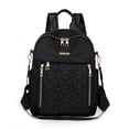 thumbnail image 7 of PRIYAL Women's Anti-Theft Backpack with Lockable Compartments Suitable for Travel, Commuting, Adjustable Shoulder Straps Zipper Closure, Heavy-Duty Nylon Bookbag for Gym, 7 of 7