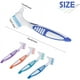 thumbnail image 5 of Handle Sided Teeth Easy Denture Brush Toothbrushes 4Pc Double Tooth Care Toothbrush Soft Gums (Orange,Green,Purple,Blue, One Size), 5 of 5