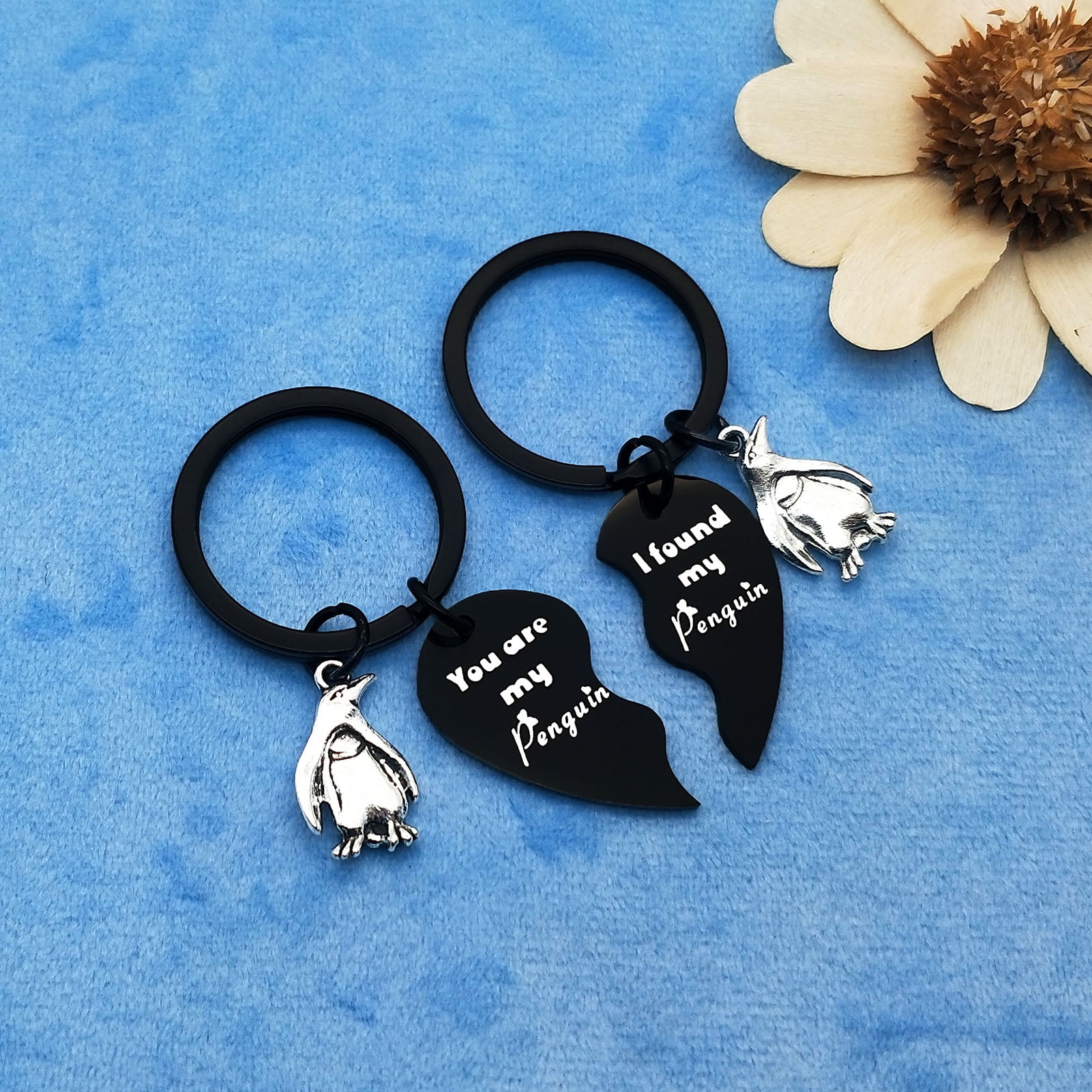 Penguin Lover Keychain Gifts Valentine s Day Jewelry You are My