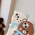 thumbnail image 4 of for iPhone X/XS Bear Case, Kawaii Phone Cases 3D Silicone Cartoon Case with Keychain Fun Apply to iPhone X/XS Cute Case Soft Rubber Shockproof Protective Case for Women Girls, 4 of 14