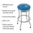 thumbnail image 3 of Trademark Gameroom Orlando Magic City Chrome Ribbed Barstool, 3 of 5
