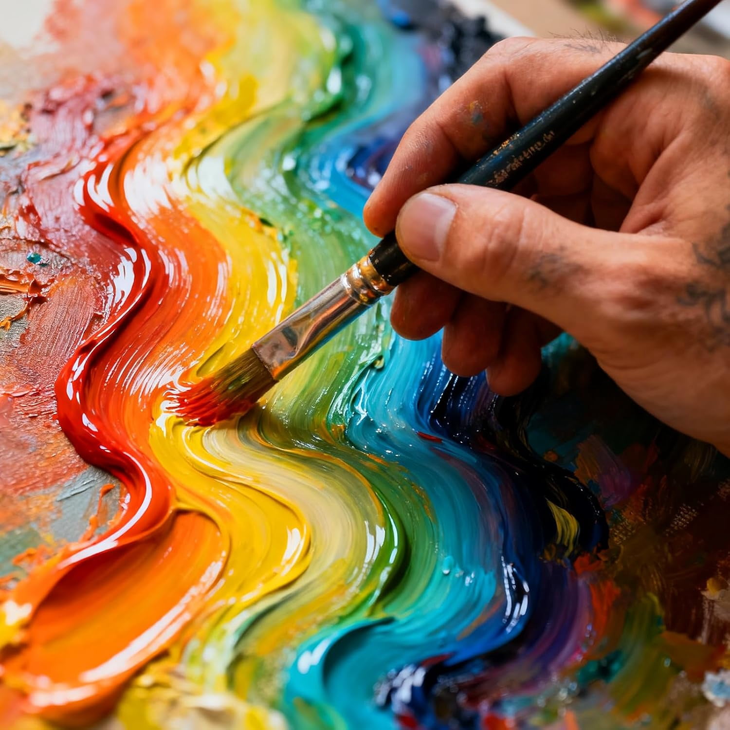 Acrylic Paint Retarder & Slow Drying Medium 250ml - Extends Working Time for Blending & Glazing - Professional Artist Grade - Non-Toxic Formula - Works with All Acrylic Paints (8 Fl.Oz)
