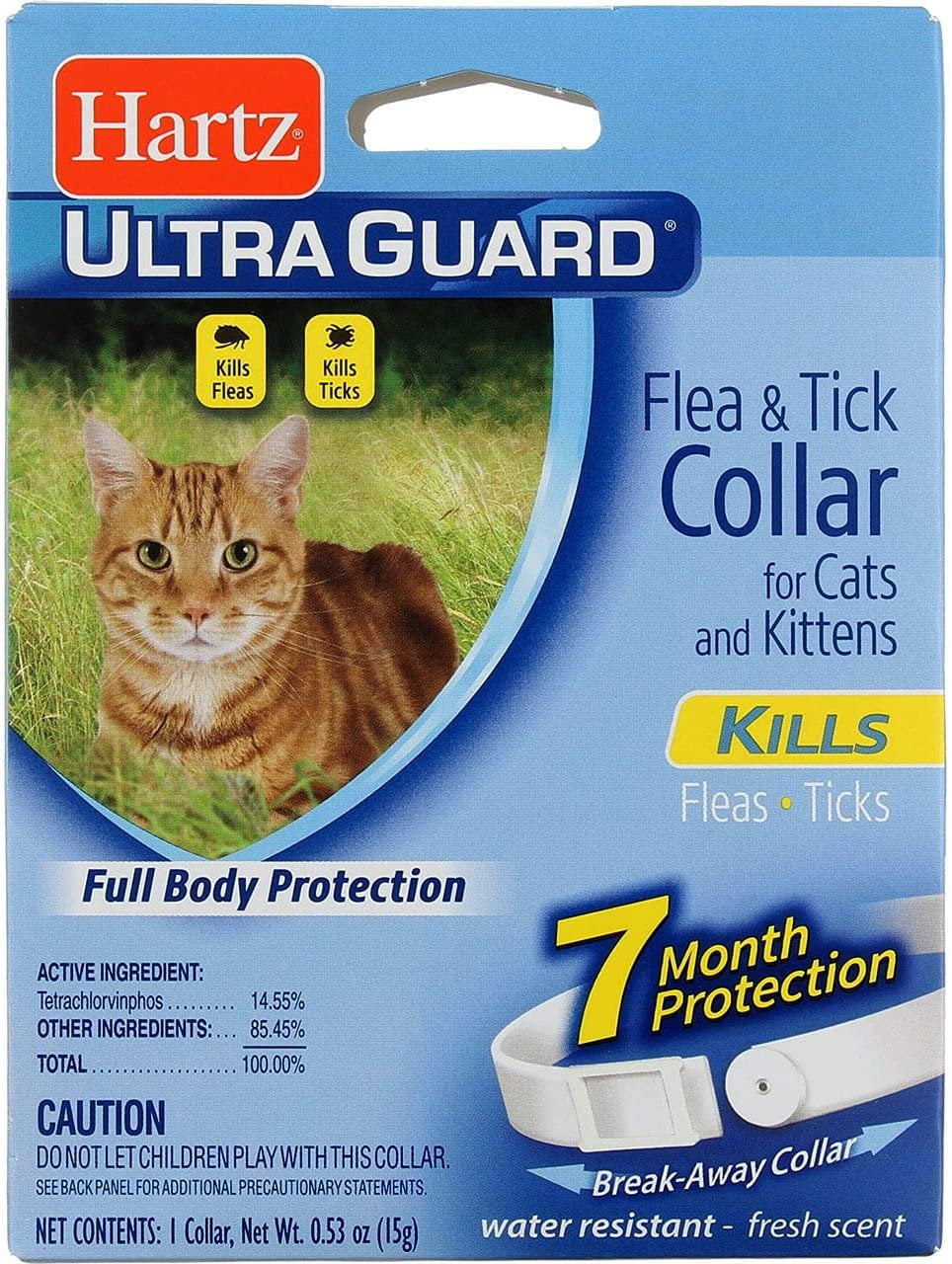 Hartz UltraGuard Flea & Tick Cat and Kitten Collar, White 1 ea