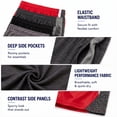 thumbnail image 5 of Boys’ Active Shorts – 4 Pack Athletic Performance Gym Shorts (8-18), 5 of 7