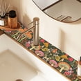 thumbnail image 2 of Yayeee Faucet Mat for Kitchen Sink 14.7" Diatomite Long Splash Guard Pad, Colorful Mushroom, 2 of 7