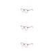 thumbnail image 1 of Jumpingount Montura para gafas de lectura, monturas para gafas flexibles, montura redonda antideslizante, soporte integrado para la nariz, rosa y Type1 NO1, 1 of 6