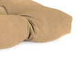 thumbnail image 4 of Jordan Manufacturing Sunbrella 44" x 18" Canvas Cocoa Brown Solid Rectangular Tufted Contoured Outdoor Wicker Settee Bench Cushion, 4 of 9