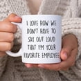 thumbnail image 2 of Funny Boss Appreciation Gifts for Boss Leader Instructor Manager - Birthday Christmas - I Love How We Not Say Out Loud 11oz White Ceramic Coffee Tea Mug for Men Women, 2 of 7