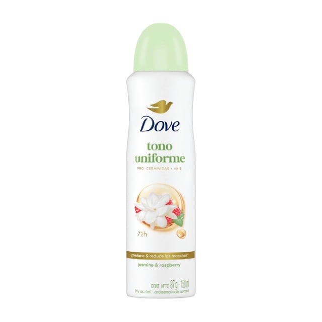 Antitranspirante Dove Tono Uniforme Aerosol Raspberry & Jazmin 150 ml