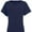 Navy Blue, variant on Women's V Neck T Shirts Short Rolled Sleeve Loose Fit Tops Side Split Summer Tees