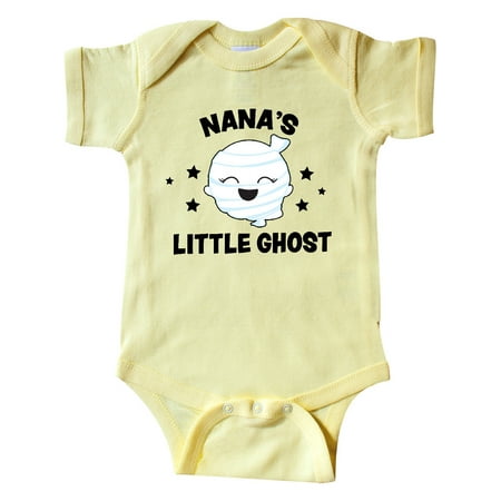 

Inktastic Cute Nana s Little Ghost with Stars Gift Baby Girl Bodysuit
