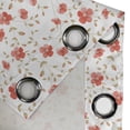 thumbnail image 4 of Ambesonne Vintage Grommet Curtain, Peony Flowers Blooms, 50" x 108", Dark Coral White, 4 of 6