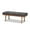 Charcoal, variant on Baxton Studio Larisa Mid-Century Modern Charcoal Fabric Upholstered Wood Bench