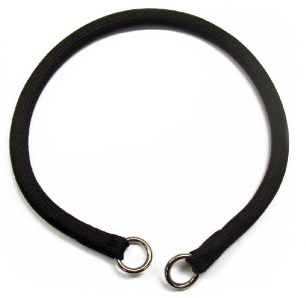 Round Nylon Choke Collar in Black 22", Width 3/8", An attractive