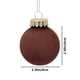 thumbnail image 3 of Conjuntos de adornos de bolas de decoración flocadas Conjuntos flocados Adornos de bolas de árbol Adornos navideños Colgantes Bolas flocadas para el hogar, 3 of 5