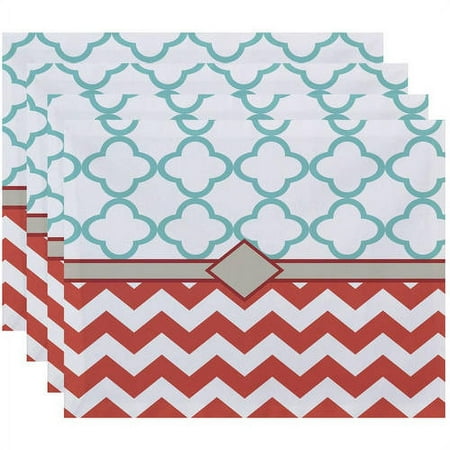

Simply Daisy 18 x 14 Express Line Geometric Print Placemat