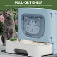 thumbnail image 4 of Uforic Large Enclosed Cat Litter Box with Mat and Litter Scoop,Cat Toilet Box with Lid Drawer Type Easy to Clean,Blue, 4 of 9