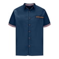 thumbnail image 2 of pstuiky camisetas camisas para hombre, Camiseta informal de verano para hombre, de color liso, holgada, de manga corta y cuello redondo ropa de hombre xxl, 2 of 5