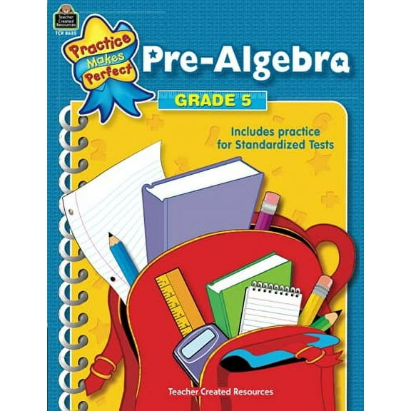 Pre-Owned Pre-Algebra Grade 5: Pre-algebra Grade 5 (Practice Makes Perfect (Teacher Created Materials)) Paperback