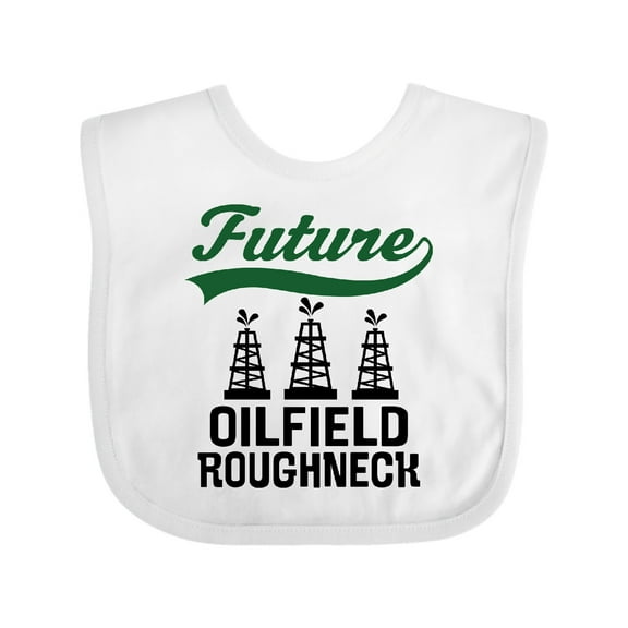Inktastic Future Oilfield Roughneck Boys or Girls Baby Bib
