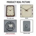 thumbnail image 5 of Vintage Farmhouse Wood Wall Clock Battery Operated 12 Inch Brown Decorative Wall Clocks for Living Room Kitchen Bedroom Mid Century Wall Clock Silent Non-Ticking, 5 of 7