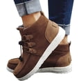 thumbnail image 2 of Womens Winter Laced-Front Ankle Boots,Warm Casual Fashion Comfortable Shoes, 2 of 11