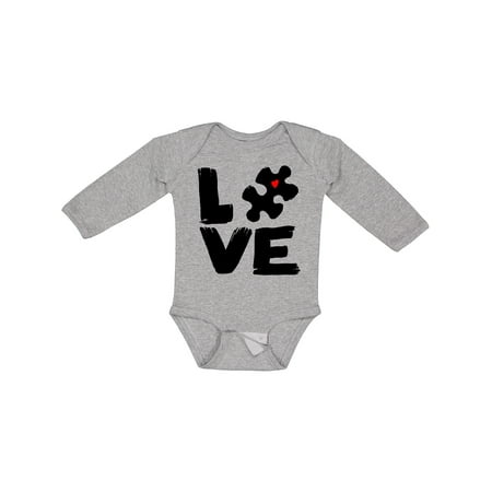 

Inktastic Autism Awareness Puzzle of Love Boys or Girls Long Sleeve Baby Bodysuit