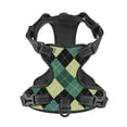 thumbnail image 4 of Picia Green Squares No-Pull Dog Harness Reflective Front Clip Vest with Handle,Step-in Air Dog Harness,Adjustable 2 Metal Rings 4 Buckles,Easy to Put on & Take Off Small, 4 of 9