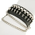 thumbnail image 4 of Brazalete de Cuero Steampunk Punk Metal Zulema con Remaches, 4 of 8