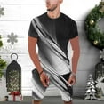 thumbnail image 1 of EGNMCR Mens Short Sets 2 Piece Outfits Fashion Print Summer Tracksuits Casual Set, 1 of 7