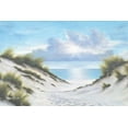 thumbnail image 2 of Romanello, Diane 32x23 White Modern Wood Framed Museum Art Print Titled - Sand and Sea, 2 of 4