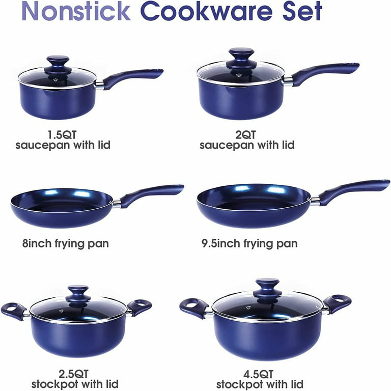  SENSARTE Stock Pot Nonstick 4.5 Quart Soup Pot