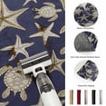 thumbnail image 5 of Large Round Rug 8Ft, Navy Blue Coastal Non-Slip Washable Circle Rugs Carpet, Summer Beach Sea Turtle Starfish Nautical Indoor Outdoor Rug Floor Mats Throw Runner for Bedroom Living Room Bathroom, 5 of 8