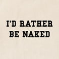 thumbnail image 2 of CafePress - Rather Be Naked Tote Bag - Unisex Canvas Tote Bag, Beige, 1-Piece, 2 of 6