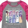 thumbnail image 3 of Disney Princess - Be True To Your Heart - Toddler & Youth Girls Raglan Graphic T-Shirt, 3 of 4