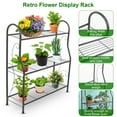 thumbnail image 2 of Moclever 3 Tier Metal Plant Stand, Flower Pot Holder 88lbs Load Utility Storage Organizer for Living Room Garden Patio, Grey, 2 of 9