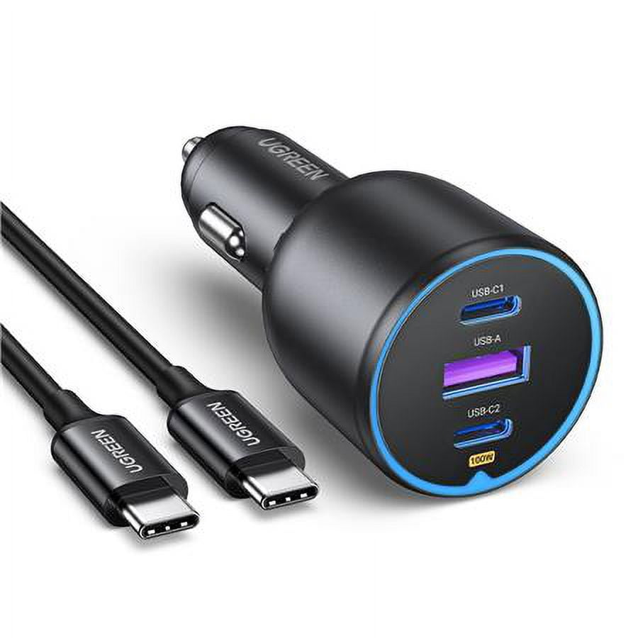 130W 3-Ports Fast USB Car Charger