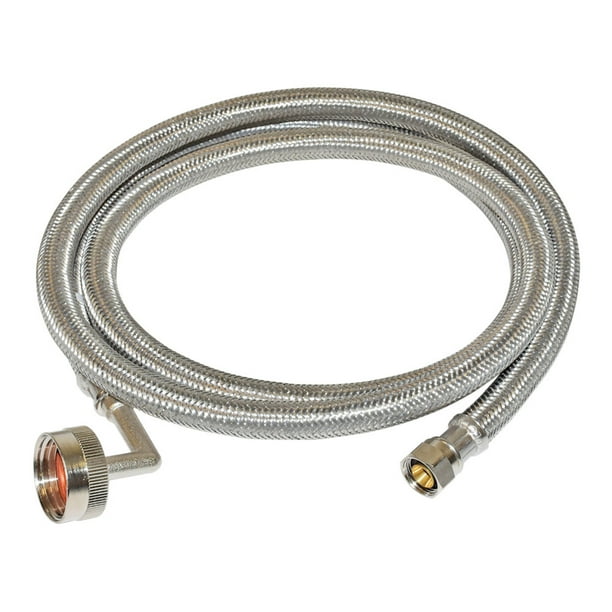 Eastman 41043 Braided Stainless Steel Dishwasher Supply Line with FHT