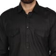 thumbnail image 5 of SKAVIJ Men's Pathani Kurta Pajama Set Indian Ethnic Casual Party Dress Black S, 5 of 6