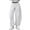 White, variant on Women's Barrel Leg Sweatpants with Drawstring Elastic Waist Wide Leg Casual Cotton Palazzo Trousers and Pockets for Lounge