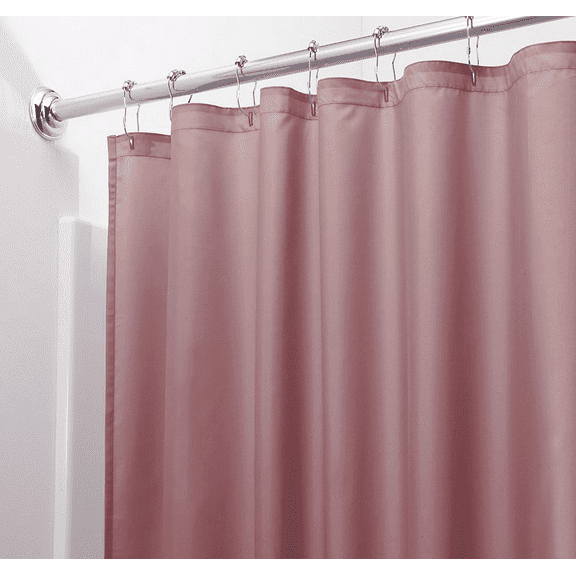 Mold & Mildew Resistant Fabric Shower Curtain Liner - Rose