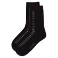 thumbnail image 5 of MeMoi  Vertical Dashed Line Crew Socks - Boys - Male, 12-14, Black, 5 of 6