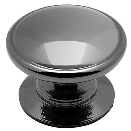 Base Cabinet Knob Cosmas 4702BN Black Nickel Cabinet Hardware Round Knob - 1-1/4