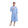thumbnail image 2 of Turkuoise Women Premium Cotton Blend Lightweight Long Waffle Kimono Bath and Spa, 2 of 5