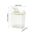 thumbnail image 4 of Msgweeeg Rice Storage Canister Wet Proof Sealed Flour Storage Jar Food Grade Container Grain and Cereal Organizer Airtight Durable for Kitchen Home Pantry, 4 of 7