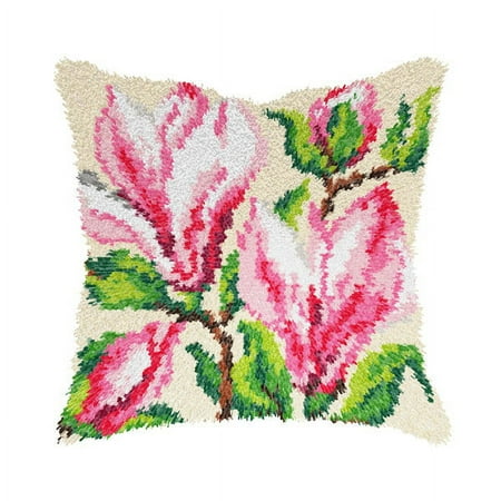 UPC: 5902067328019 | Orchidea Magnolia Pillow Cover Latch Hook Kit