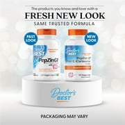 Doctors Best PepZin GI, Zinc-L-Carnosine Complex, Non-GMO, Vegan, Gluten Free, Soy Free, Digestive Support, 120 Veggie Caps