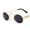 Gold black, variant on Oval Sunglasses Vintage Metal Frame Retro Sun Glasses UV400 Protection PC Lenses for Women and Men Classic Eyewear