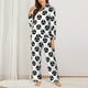 thumbnail image 2 of Balery Gear Tools Conjunto de Pijama con Estampado para Mujer, Conjunto de Dos Piezas con Manga Larga, Ropa de Dormir Suave con Bolsillos, Pijamas Cómodos-XX-Large, 2 of 7