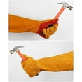 thumbnail image 4 of Gbayxj Gloves 23.6inch Long Sleeves Leather Welding Gloves Heat And Wear Hand Protectors Fire Boot Tools Gifts For Men Dad, 4 of 7